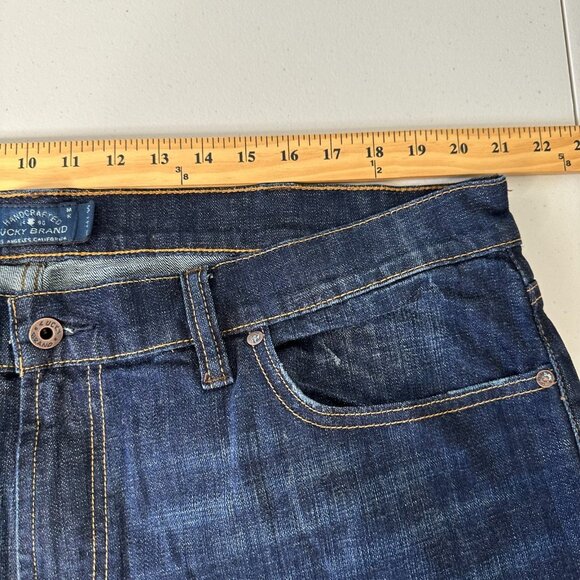Lucky Brand 181 Relaxed Denim Jeans Size 44x30 Blue Straight Leg - Picture 7 of 12